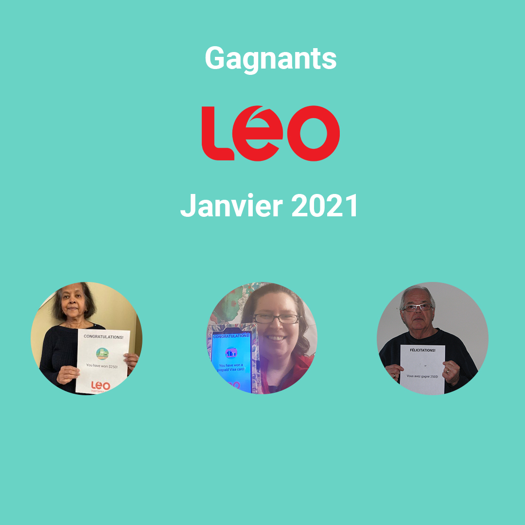 Gagnants de nos concours du mois de janvier