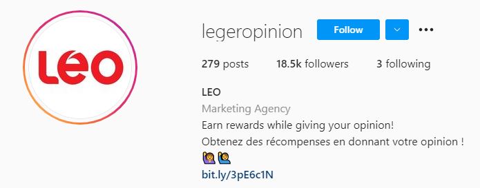 @legeropinion Instagram Page Screenshot
