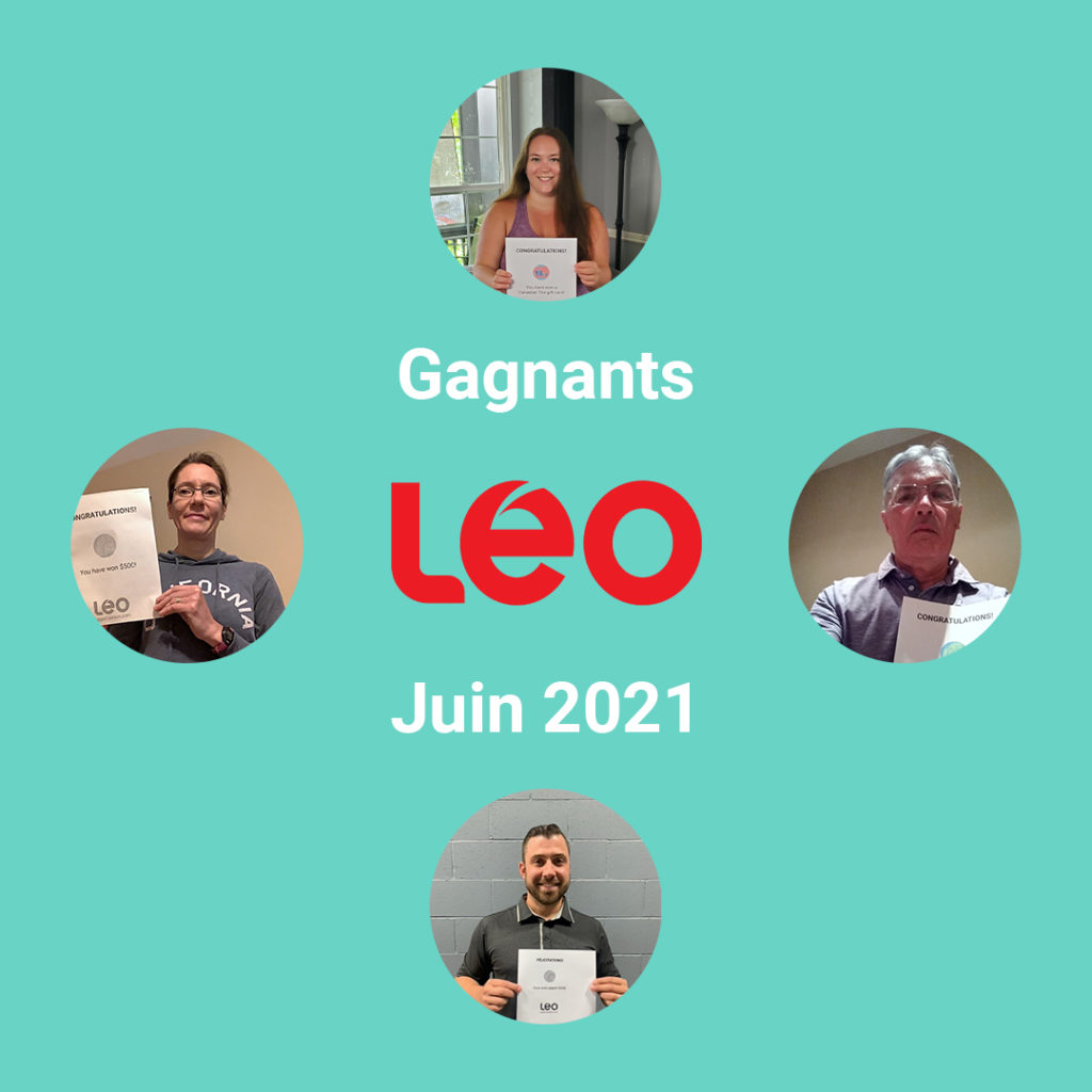 Gagnants LEO Juin 2021