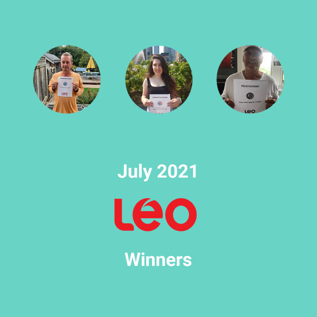 Winners July 2021
