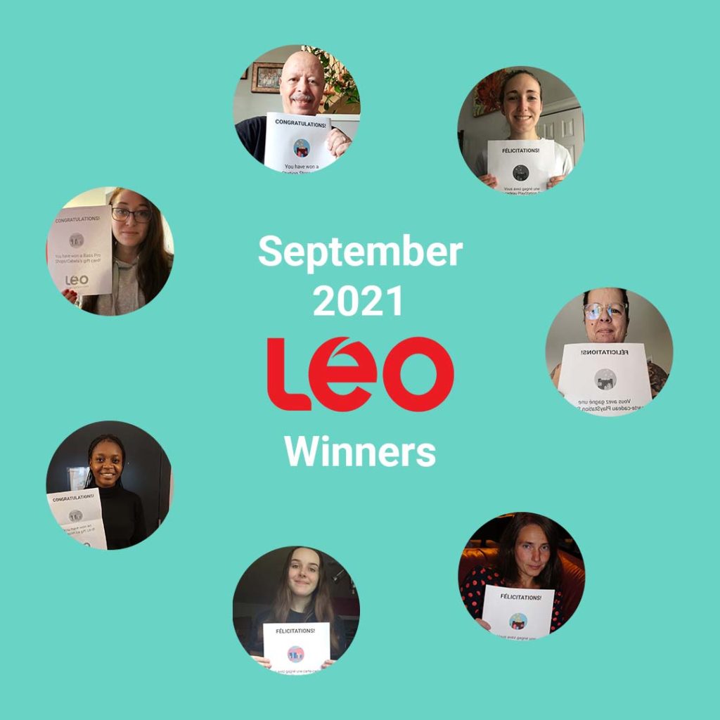 September 2021 Contest Winners