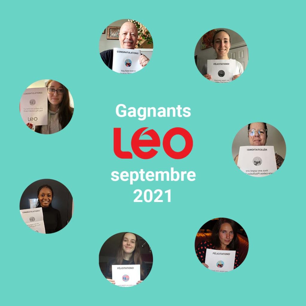 Gagnants LEO septembre 2021