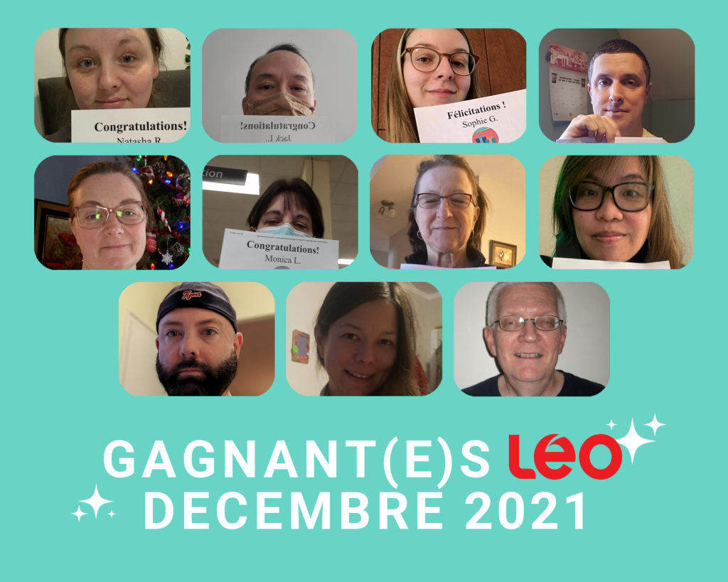 Gagnants concours décembre 2021 - 2