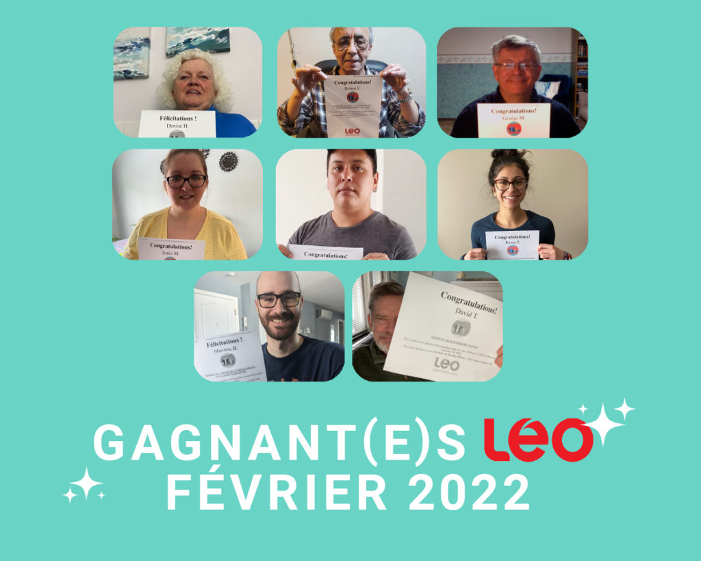 Gagnant(e)s LEO février 2022