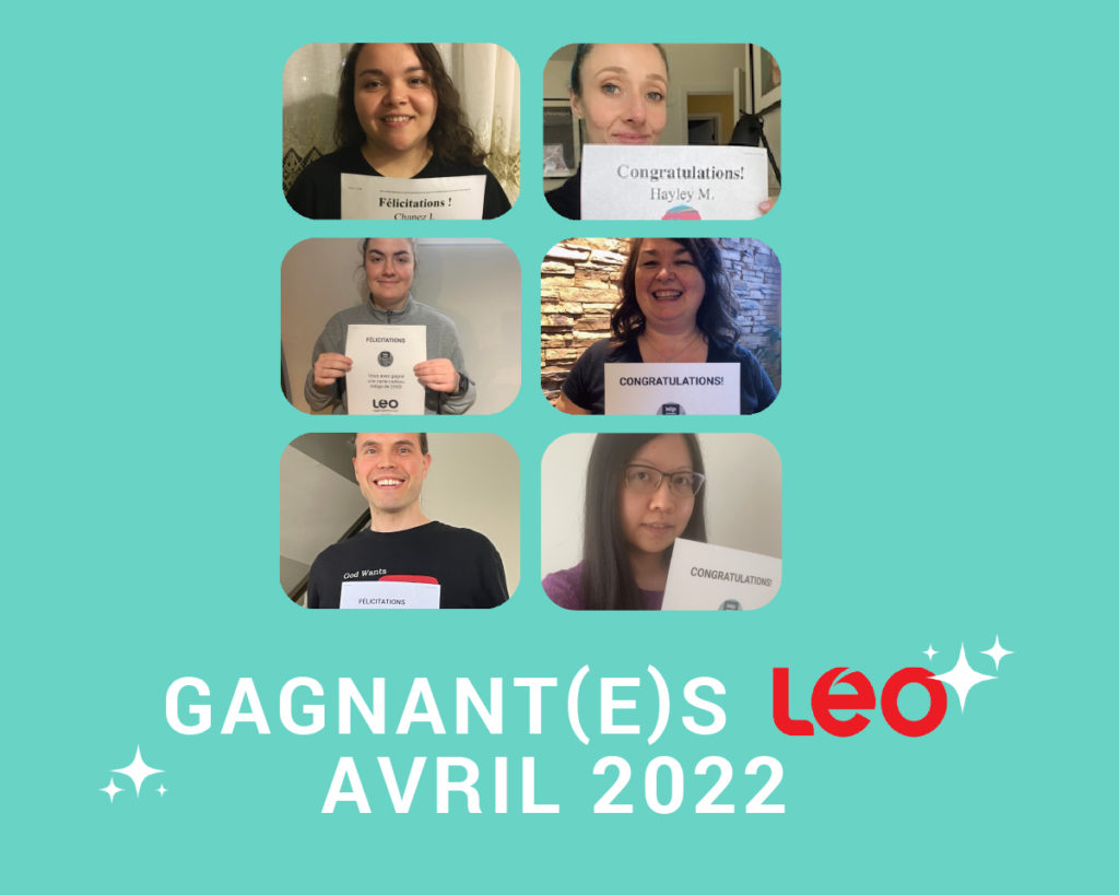 Gagnant(e)s LEO avril 2022 2 de 2