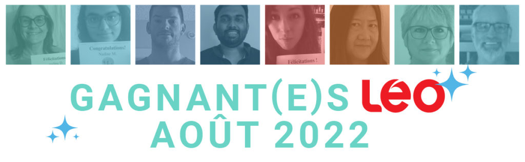 Gagnant(e)s LEO août 2022