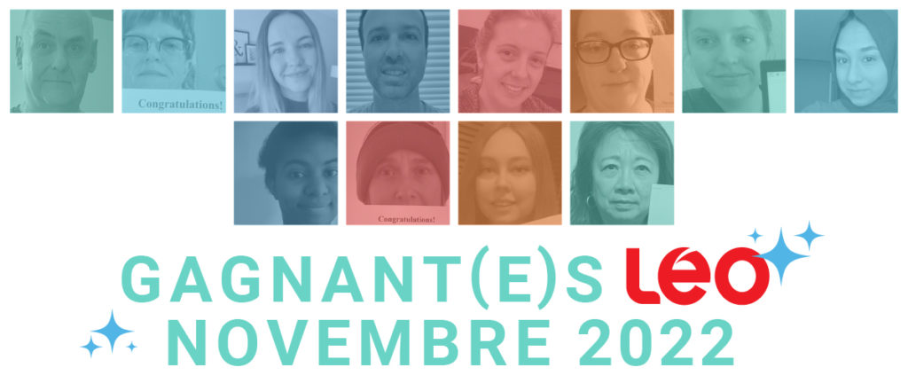 Gagnant(e)s LEO novembre 2022