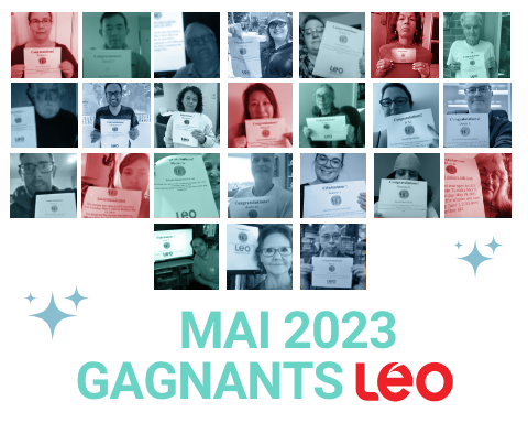 gagnants concours LEO de mai