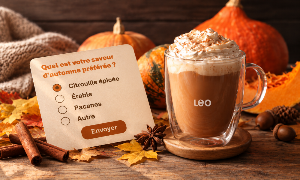 Avec votre latte : un sondage LEO.